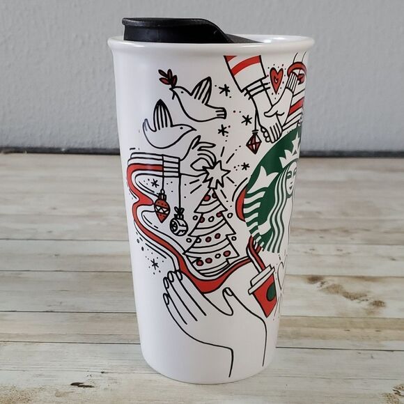 2017 Starbucks Christmas Holiday‎ Travel Tumbler - Picture 4 of 8